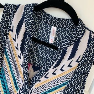 Patterned Shift Dress